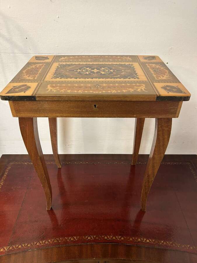 Italian Sorrento Musical Table with Storage & working Key
