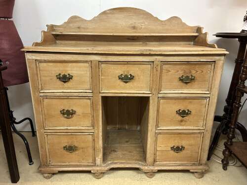 Victorian Pine Chest of Drawers 7 Drawers