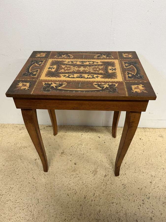 Italian Sorrento Musical Table with Storage