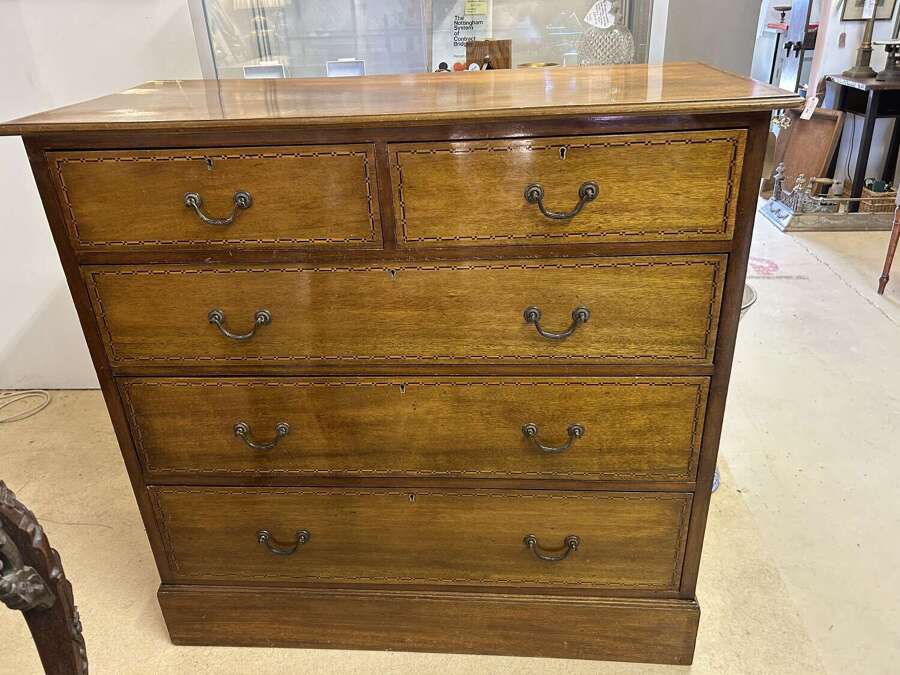 Edwardian Inlaid Mahogany Chest of Drawers
