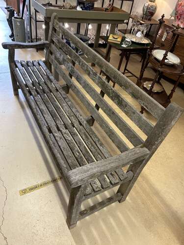 Old Teak Garden Bench - 3/4 Seater