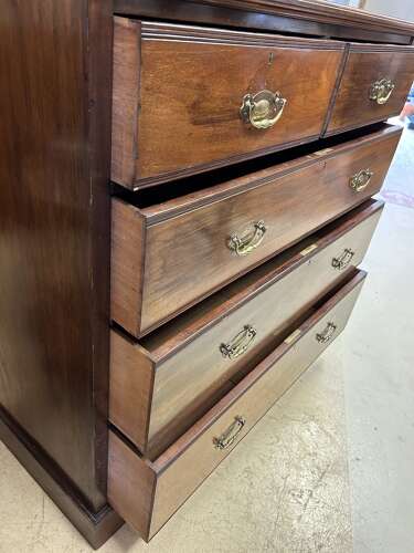 Edwardian Mahogany Chest of Drawers by JAS Shoolbred & Co