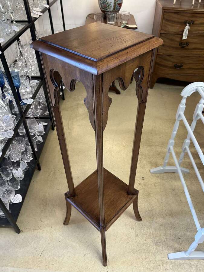 Antique French Mahogany Plant Stand (woodworm treated)