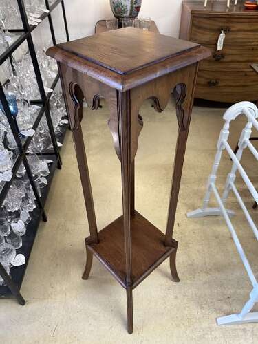 Antique French Mahogany Plant Stand (woodworm treated)