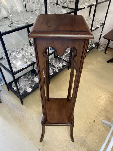 Antique French Mahogany Plant Stand (woodworm treated)