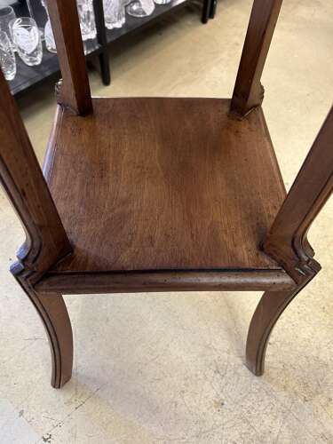 Antique French Mahogany Plant Stand (woodworm treated)