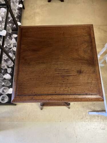 Antique French Mahogany Plant Stand (woodworm treated)