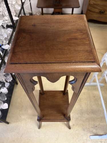 Antique French Mahogany Plant Stand (woodworm treated)